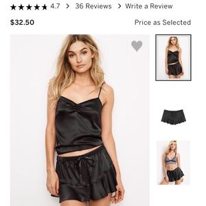 VS Satin Ruffle Shorts